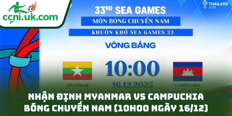 Nhận Định Myanmar Vs Campuchia Bóng Chuyền Nam (10h00 Ngày 16/12): Soi Phong Độ, Đọc Thế Trận 4 Nhận Định Myanmar Vs Campuchia Bóng Chuyền Nam (10h00 Ngày 16/12)