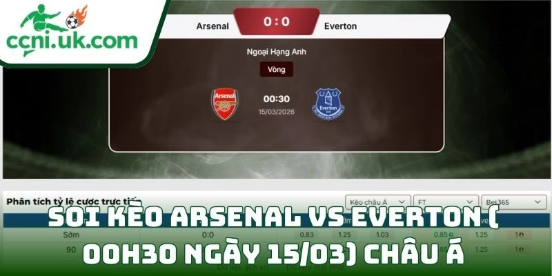 Soi kèo Arsenal vs Everton ( 00h30 ngày 15/03) giải Ngoại hạng Anh 2 Soi kèo Arsenal vs Everton ( 00h30 ngày 15/03) châu Á