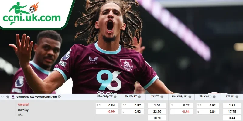 Soi Kèo Arsenal vs Burnley (02h00 ngày 19/05) Premier League 3 Chi tiết kèo Arsenal vs Burnley (02h00 ngày 19/05)